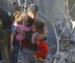 شام: اتحادی افواج کی فضائی بمباری میں 6 بچوں سمیت 8 افراد جاں بحق