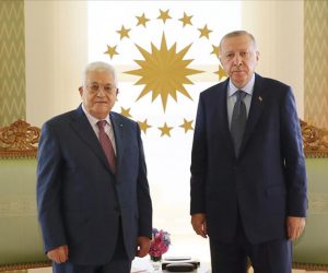 فلسطین کے صدر محمود عباس نے صدر ایردوان سے کی ملاقات