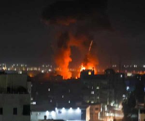 حماس کے ٹھکانوں پر اسرائیل کا فضائی حملہ