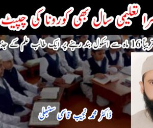 دوسرا تعلیمی سال بھی کورونا کی چپیٹ میں