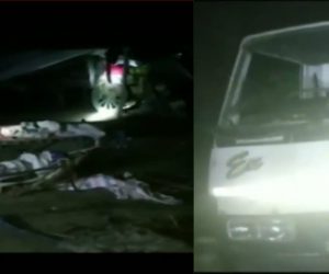 گجرات کے امریلی میں سڑک کے کنارے سو رہے مزدوروں کو ٹرک نے کچلا، 8 افراد کی موت