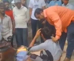 اندور میں مسلم نوجوان کی پٹائی