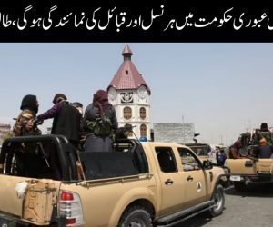 افغانستان کی عبوری حکومت میں ہر نسل اور قبائل کی نمائندگی ہوگی، طالبان کا اعلان