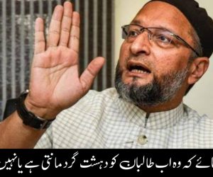 حکومت بتائے کہ وہ اب طالبان کو دہشت گرد مانتی ہے یا نہیں: اویسی