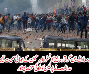 دہلی فسادات معاملے میں گرفتار سابق کونسلر طاہر حسین کے بھائی سمیت تین ملزم بری، عدالت نے پولیس کو لگائی سخت پھٹکار