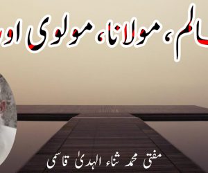 عالم ، مولانا ، مولوی اور مُلّا