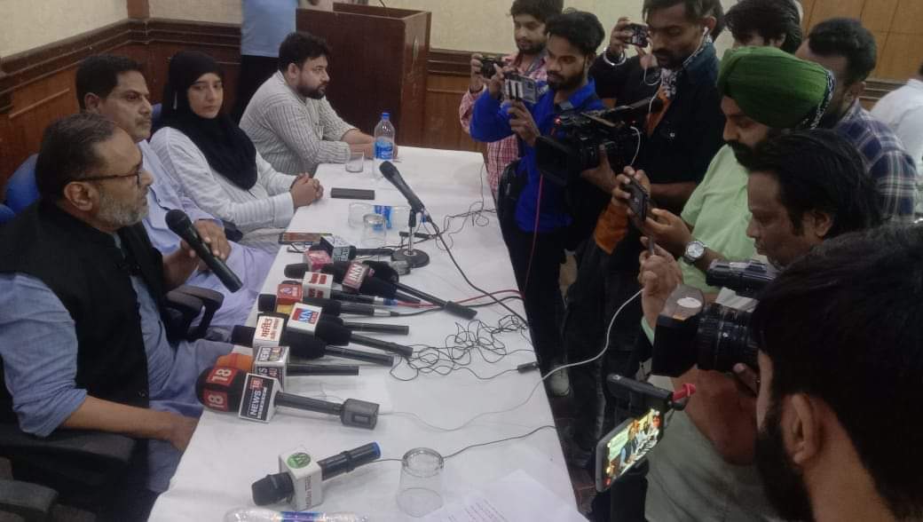 ویلفیئر پارٹی آف انڈیا کی پریس کانفرنس ، سیاسی قیدیوں کو فوراً رہا کرنے کا مطالبہ